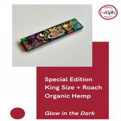ورق ألف اورجانيك كينج سايز | Alph Special Edition King Size + Roach Organic Hemp 