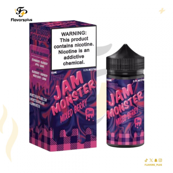 نكهة جام مونستر  ميكس التوت | JAM MONSTER MIX BERRY 100ML