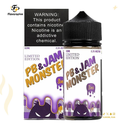نكهة جام مونستر العنب وزبدة الفستق | JAM MONSTER PB & GRAPE 100ML