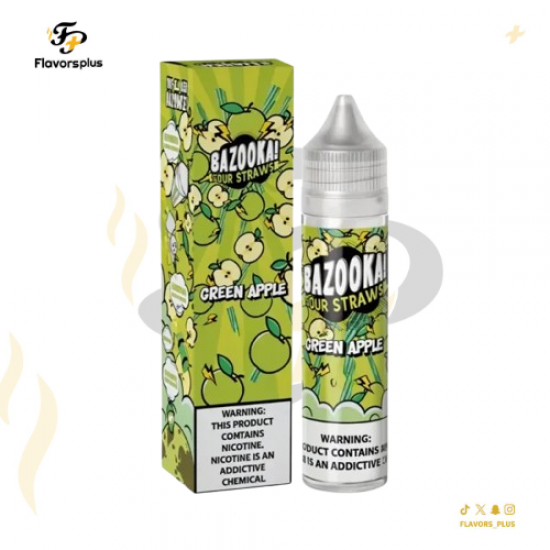 نكهة ساور التفاح الأخضر بازووكا | BAZOOKA SOUR GREEN APPLE 60ML