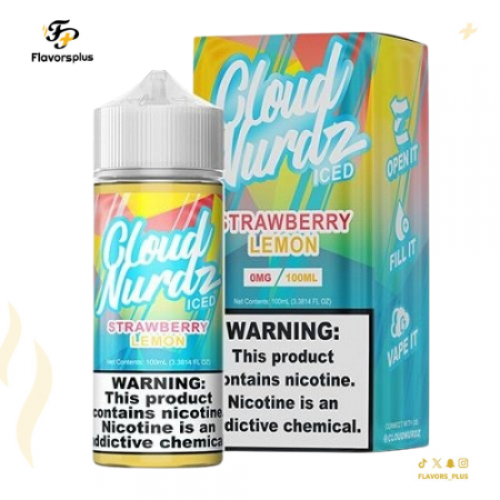 نكهة كلاود نيردز فراولة وليمون | CLOUD NURDZ STRAWBERRY LEMON 100ML