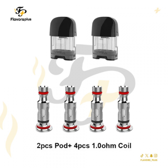 بودات كاليبورن جي يو ويل مع كويلات 0.1 أوم | UWELL CALIBURN G EMPTY PODS + 0.1 COIL'S 