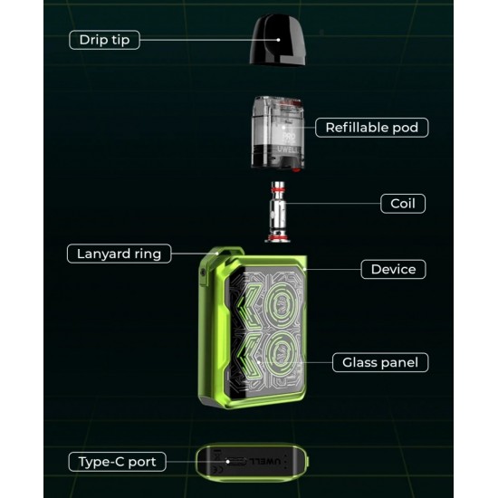جهاز كاليبرون كوكو جي كي 2 | UWELL CALIBURN GK2 POD SYSTEM KIT