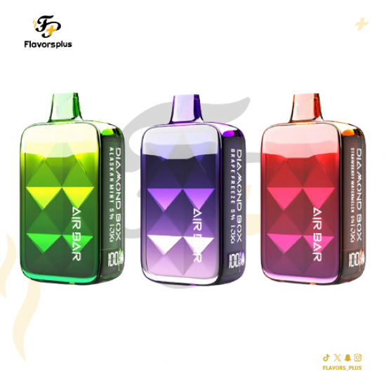 سحبة اير بار دايموند 20K (20 نيكوتين) | AIR BAR Diamond Box 20000 Puff 20MG