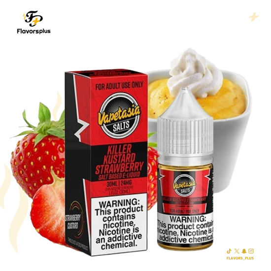 نكهة كيلر كاسترد فراولة فيبتازيا | Killer Kustard Strawberry Vapetasia 30ml