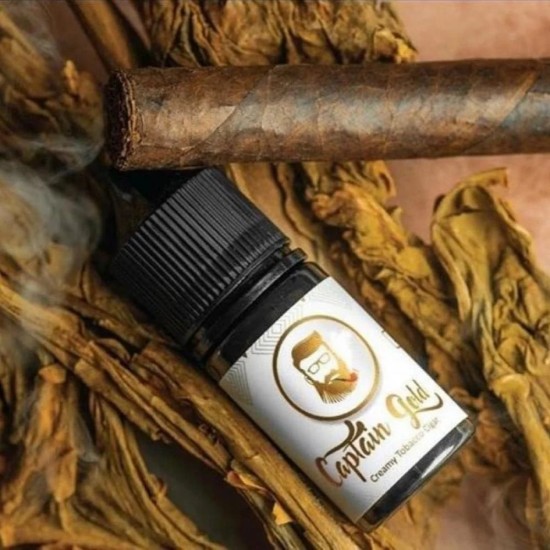 نكهة كابتن قولد كريمي سيجار سولت 30 مل | Captain gold creamy tobacco cigar salt nic 30 ml 