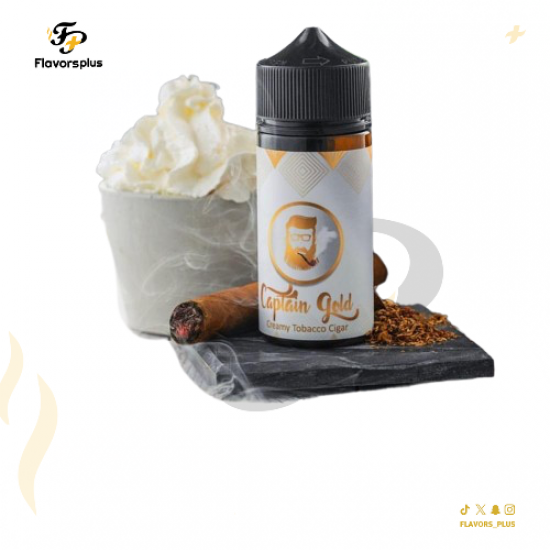 نكهة كابتن قولد كريمي سيجار سولت 30 مل | Captain gold creamy tobacco cigar salt nic 30 ml 