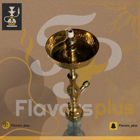 شيشة تونسي ستايل طاووس زجاج كرستال