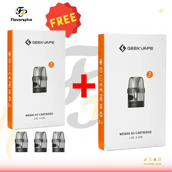بودات وينكس H1 قييك فيب 1+1 مجانا | GEEKVAPE WENAX H1 PODS 1.4Ω 1+1 FREE