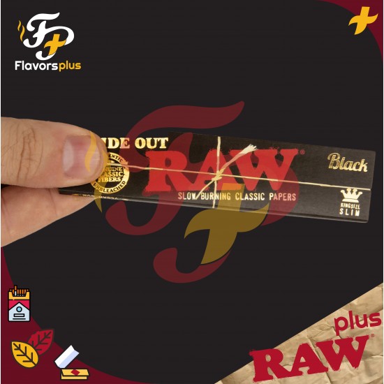 ورق راو كنج سايز (بلاك) | RAW King Size (Black)