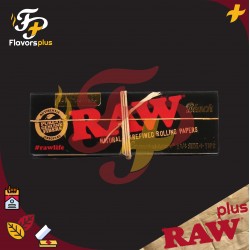 ورق راو اسود كلاسيك 1.4 + فلاتر | RAW Black Classic 1.4 + Prerolled Tips