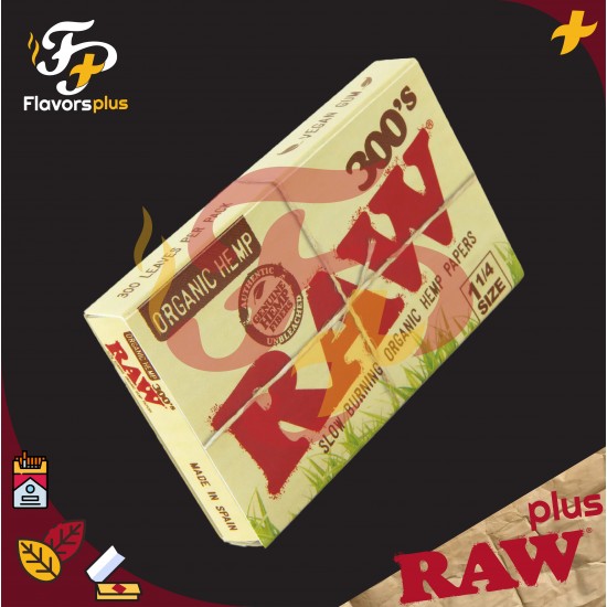دفتر ورق راو 300 أورجانك | RAW ORGANIC ¼ 1 300's