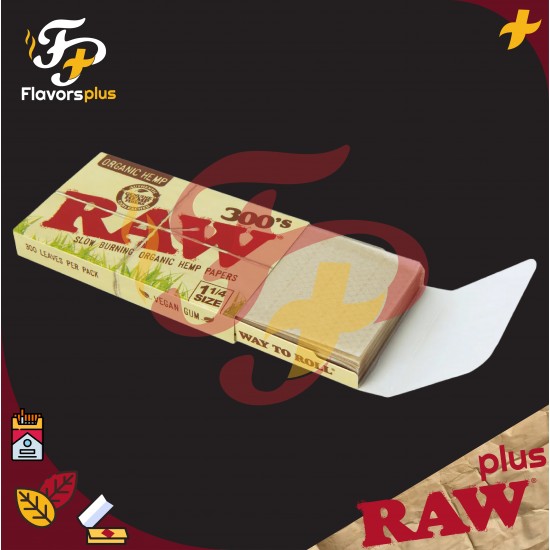 دفتر ورق راو 300 أورجانك | RAW ORGANIC ¼ 1 300's