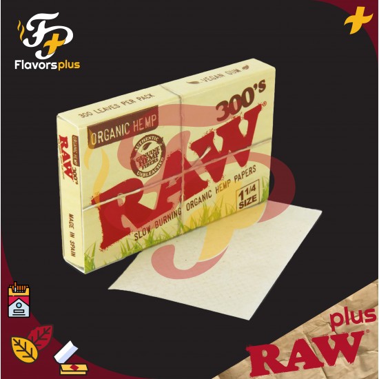 دفتر ورق راو 300 أورجانك | RAW ORGANIC ¼ 1 300's