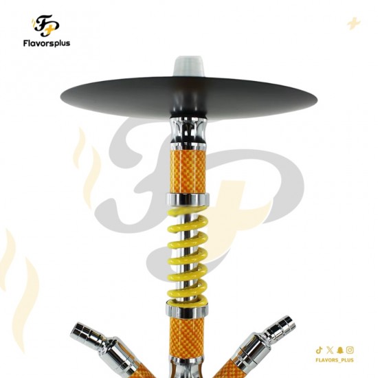 شيشة حلزوني كاربون فايبر ستايل | Spiral Carbon Fiber Hookah