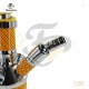 شيشة حلزوني كاربون فايبر ستايل | Spiral Carbon Fiber Hookah